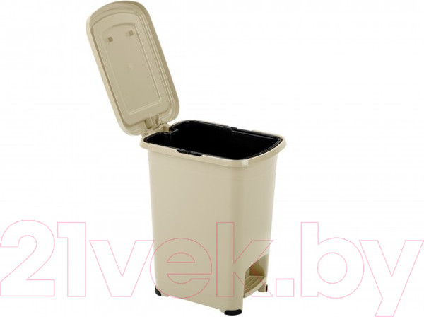 Изображение товара Контейнер для мусора El Casa Слим / 640489 (бежевый)