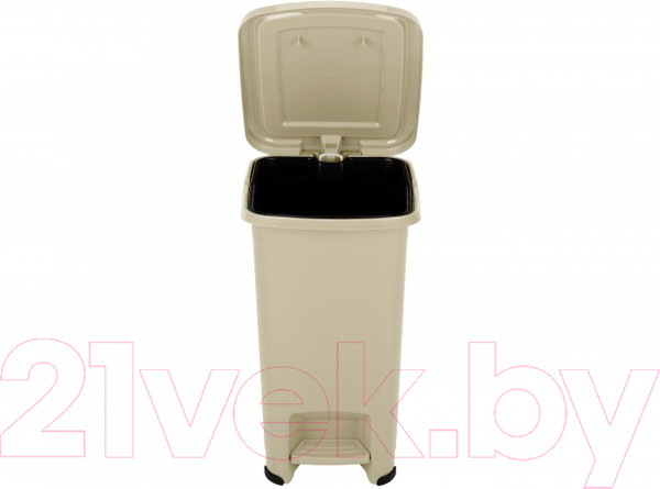 Изображение товара Контейнер для мусора El Casa Слим / 640489 (бежевый)