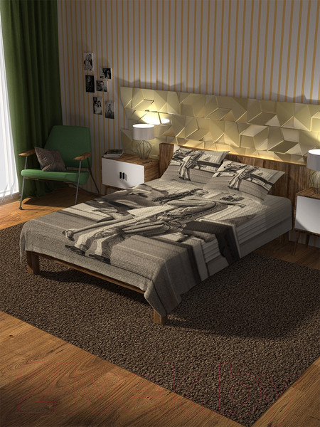 Изображение товара Набор текстиля для спальни Ambesonne Девушка летчика 220x235 / bcsl_39105