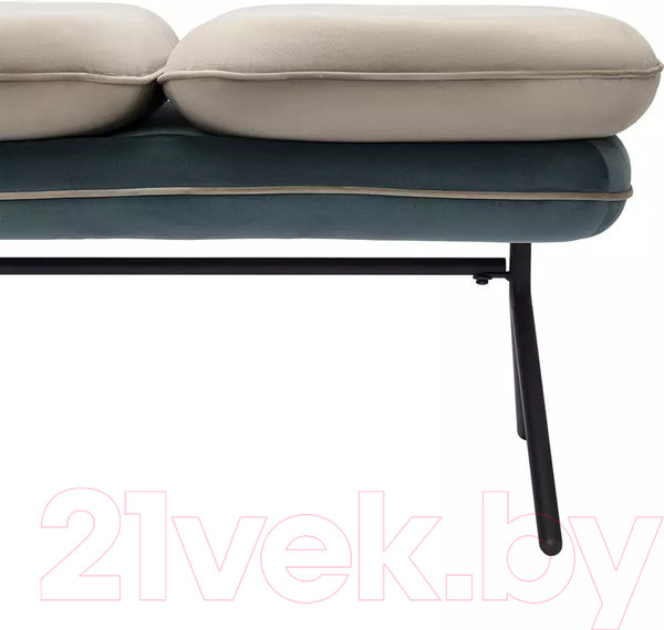 Изображение товара Банкетка Bergenson Bjorn Pea / BB0000156 (бежевый/сине-зеленый)