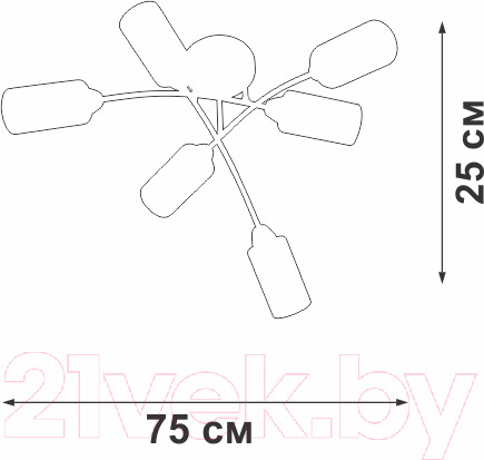 Изображение товара Люстра Vitaluce V4188-1/6PL