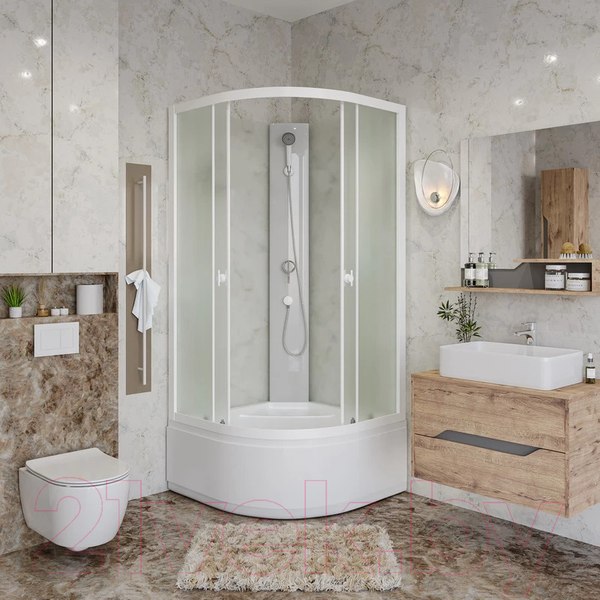 Изображение товара Душевая кабина Niagara Promo P90/40/MT/BK 90x90x195