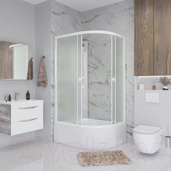 Изображение товара Душевая кабина Niagara Promo P90/70/40L/MT/BK 90x70x195