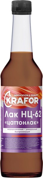Изображение товара Лак Krafor НЦ-62 (500мл, бесцветный)