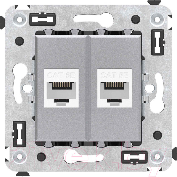 Изображение товара Розетка DKC RJ-45 Avanti 4404664 (закаленная сталь)
