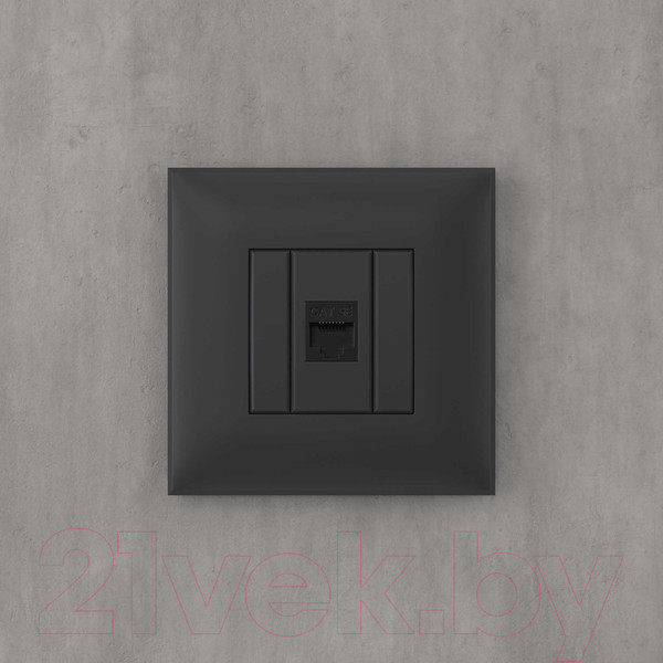 Изображение товара Розетка DKC Avanti RJ-45 / 4412663 (черный матовый)