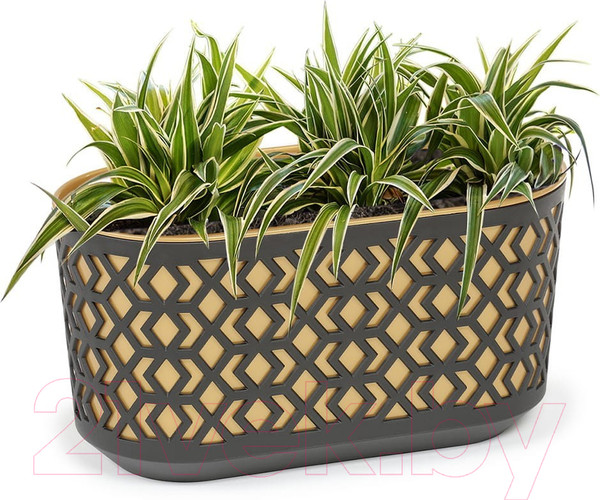 Изображение товара Кашпо Lamela Aztek LA794-49 (черный/золото)