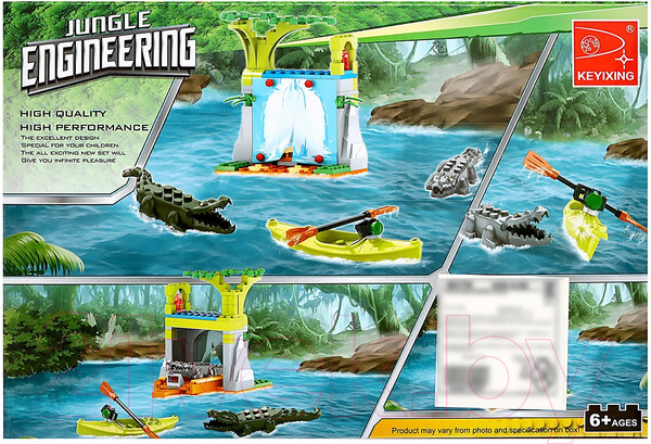 Изображение товара Конструктор Keyixing Джунгли. Водопад с крокодилами 29430 / 9847758