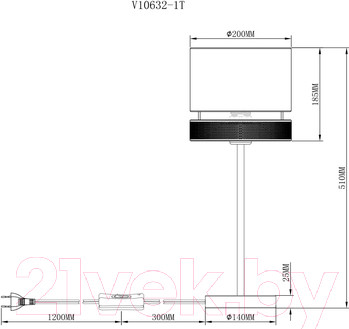 Изображение товара Прикроватная лампа Moderli Gela / V10632-1T