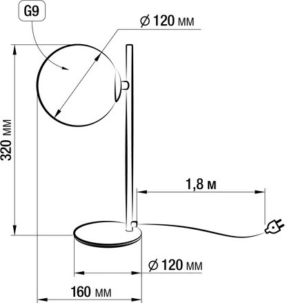 Изображение товара Настольная лампа Citilux Нарда CL204810