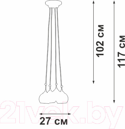 Изображение товара Люстра Vitaluce V42890-13/4PL