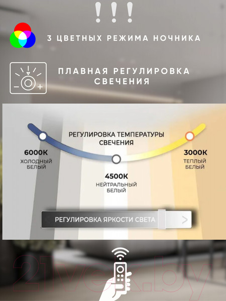 Изображение товара Потолочный светильник Aitin-Pro B8831/560x380 (белый/черный)