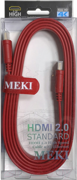 Изображение товара Кабель Meki Cables GH-T-2RD (2м, красный)