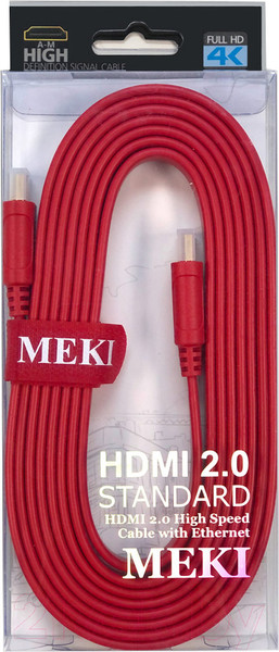 Изображение товара Кабель Meki Cables GH-T-3RD (3м, красный)