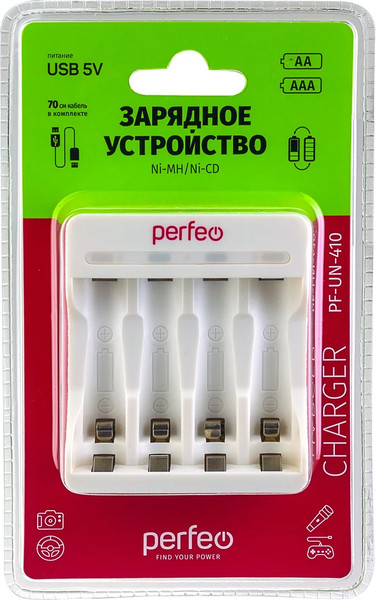 Изображение товара Зарядное устройство для аккумуляторов Perfeo PF-UN-410
