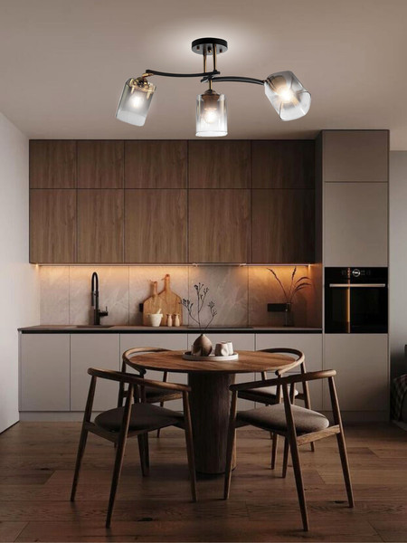 Изображение товара Люстра Aitin-Pro НПБ 02-3х60-101 / N5277/3 (черный/золото)