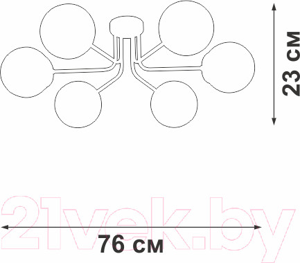 Изображение товара Люстра Vitaluce V4998-1/6PL