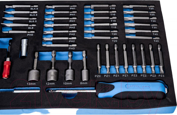 Изображение товара Набор головок, бит Hoegert HT7G150