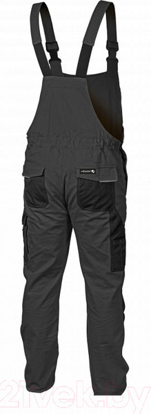 Изображение товара Полукомбинезон рабочий Hoegert Edgar HT5K278-2-2XL (темно-серый)