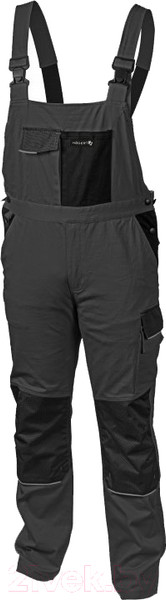 Изображение товара Полукомбинезон рабочий Hoegert Edgar HT5K278-2-2XL (темно-серый)