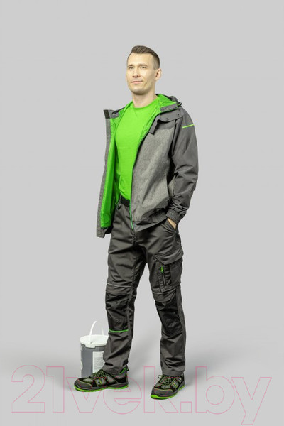 Изображение товара Брюки рабочие Hoegert Lemberg HT5K802-1-3XL (темно-серый)