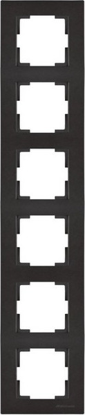 Изображение товара Рамка для выключателей и розеток Mutlusan Rita 2220-800-2684 (черный мат)
