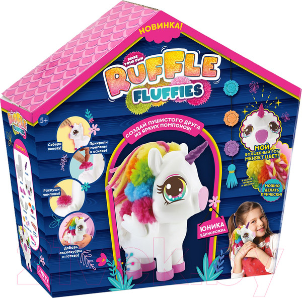 Изображение товара Набор для творчества Ruffle Fluffies Единорожка Юника HUN1818