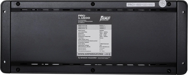 Изображение товара Автомобильный усилитель AMP Pro 1.1500