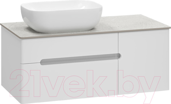 Изображение товара Тумба под умывальник Misty Роял 100 / П-Роя-01100-011П2Я (подвесная, белый)