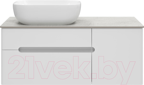Изображение товара Тумба под умывальник Misty Роял 100 / П-Роя-01100-011П2Я (подвесная, белый)