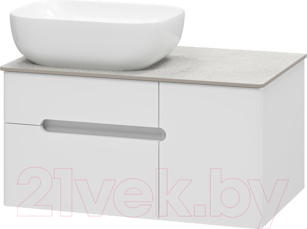 Изображение товара Тумба под умывальник Misty Роял 80 / П-Роя-01080-011П2Я (подвесная, белый)