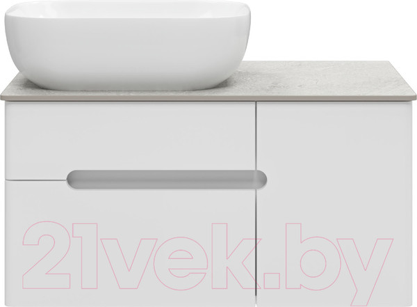 Изображение товара Тумба под умывальник Misty Роял 80 / П-Роя-01080-011П2Я (подвесная, белый)