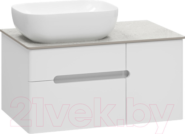 Изображение товара Тумба под умывальник Misty Роял 80 / П-Роя-01080-011П2Я (подвесная, белый)