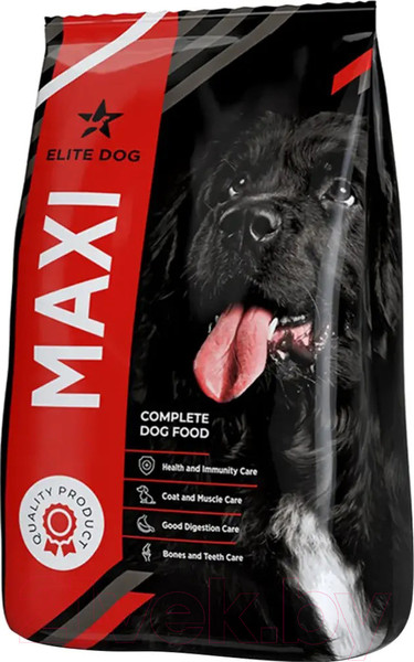 Изображение товара Сухой корм для собак Elite Dog Maxi для собак средних и крупных пород (12кг)