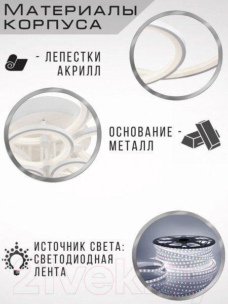 Изображение товара Потолочный светильник Aitin-Pro MX30075/10 (белый RGB)