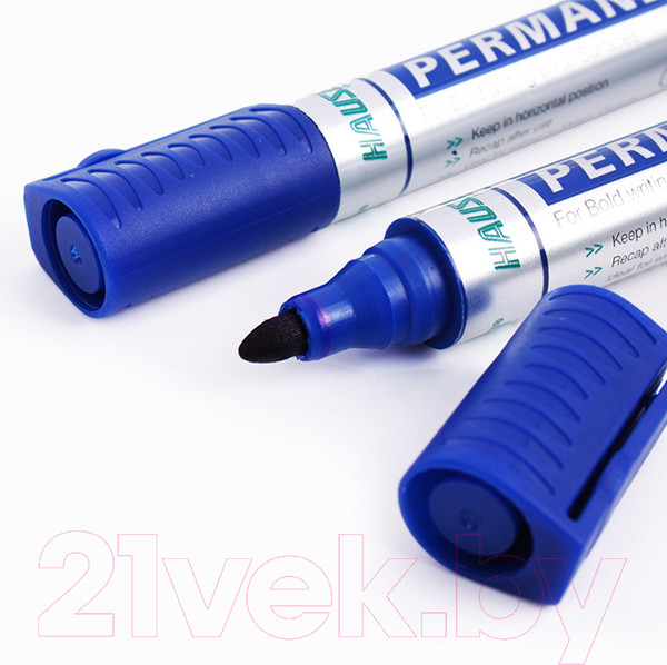 Изображение товара Набор маркеров HAUSER H6003 (12шт, синий)