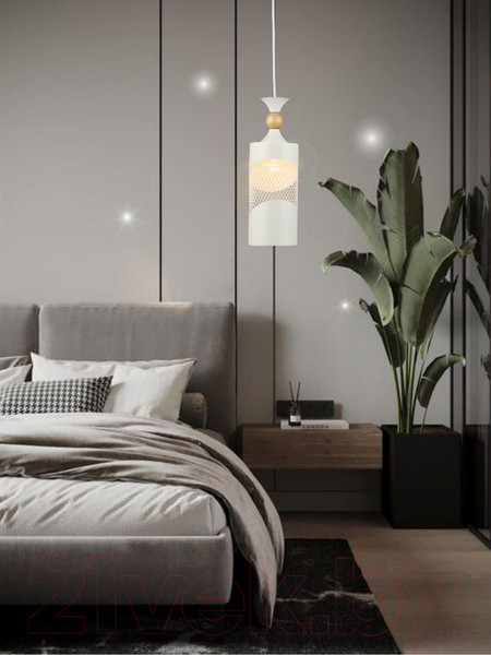 Изображение товара Потолочный светильник Aitin-Pro НСБ 01-60-101 / N5362/1H (белый/дерево)