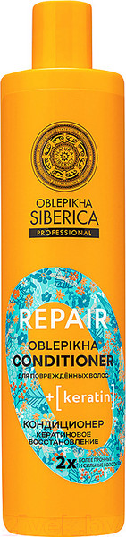 Изображение товара Кондиционер для волос Natura Siberica Oblepikha Siberica Professional Кератиновое восстановление (400мл)