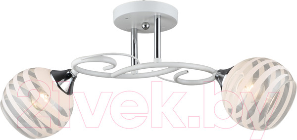 Изображение товара Потолочный светильник Aitin-Pro НПБ 02-2x60-101 / C1722/2 (белый/хром)