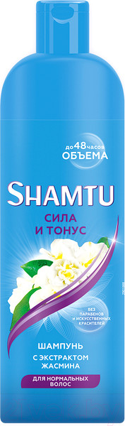 Изображение товара Шампунь для волос Shamtu Сила и тонус с экстрактом жасмина (500мл)