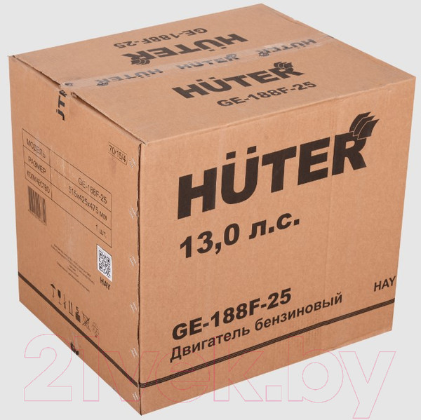 Изображение товара Двигатель бензиновый Huter GE-188F-25 (70/15/4)