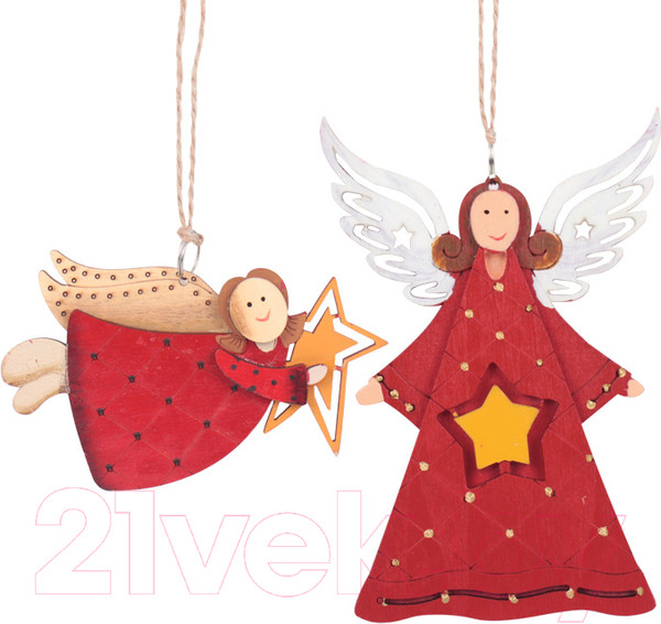 Изображение товара Набор елочных игрушек Darvish Ангел / DV-C-294 (2шт)