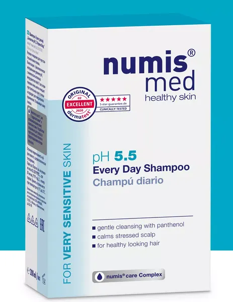 Изображение товара Шампунь для волос Numis Med Для чувствительной кожи головы с пантенолом / 40213040 (200мл)