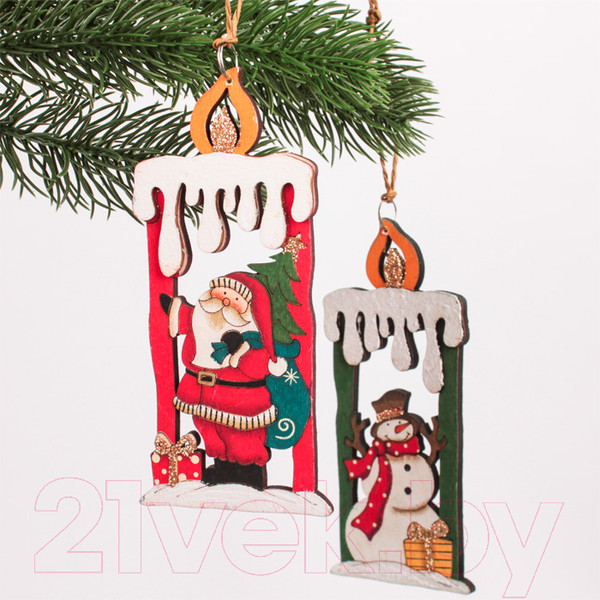 Изображение товара Набор елочных игрушек Darvish DV-C-289 (2шт)