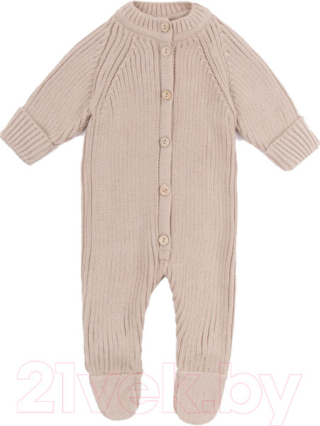 Изображение товара Комбинезон для малышей Amarobaby Pure Love Little / AB-OD23-PLL3/03-74 (бежевый, р.74)