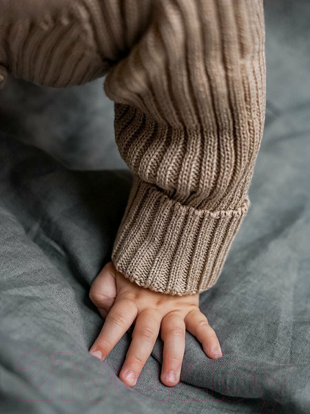 Изображение товара Комбинезон для малышей Amarobaby Pure Love Little / AB-OD23-PLL3/03-74 (бежевый, р.74)
