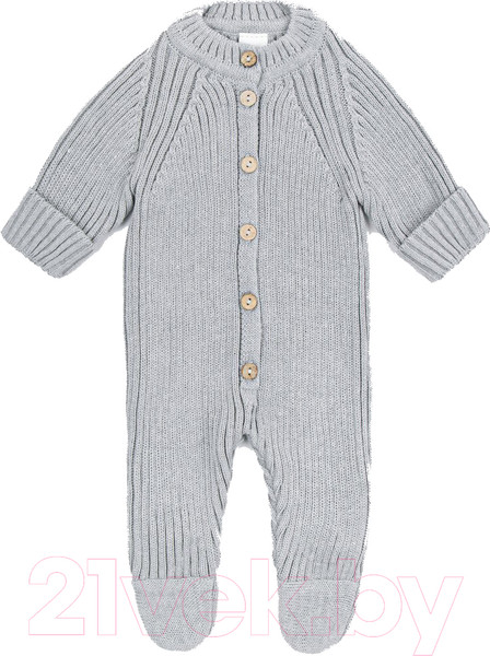 Изображение товара Комбинезон для малышей Amarobaby Pure Love Little / AB-OD23-PLL3/11-62 (серый, р.62)