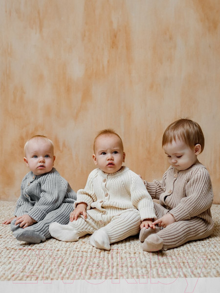 Изображение товара Комбинезон для малышей Amarobaby Pure Love Little / AB-OD23-PLL3/11-62 (серый, р.62)