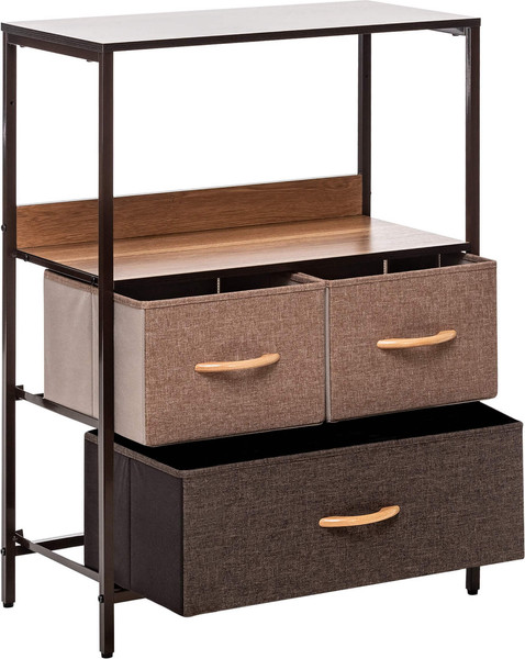 Изображение товара Комод Импэкс Leset Локи 3 ящика (коричневый)