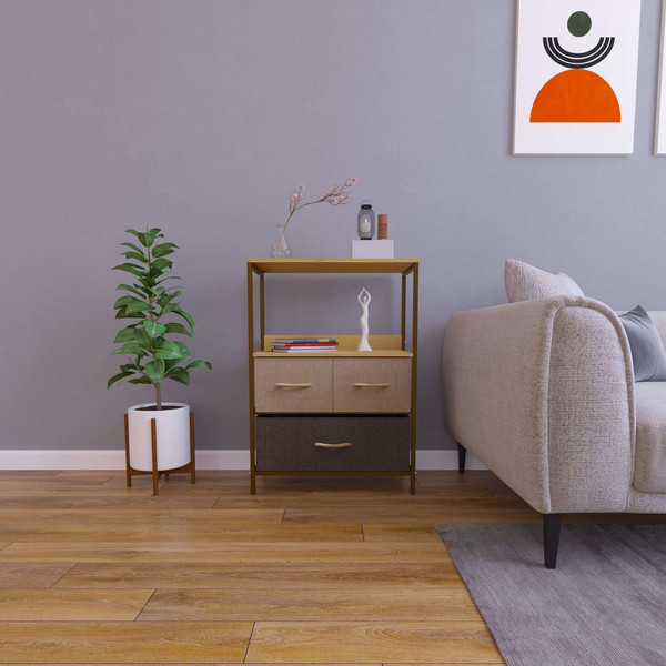 Изображение товара Комод Импэкс Leset Локи 3 ящика (коричневый)